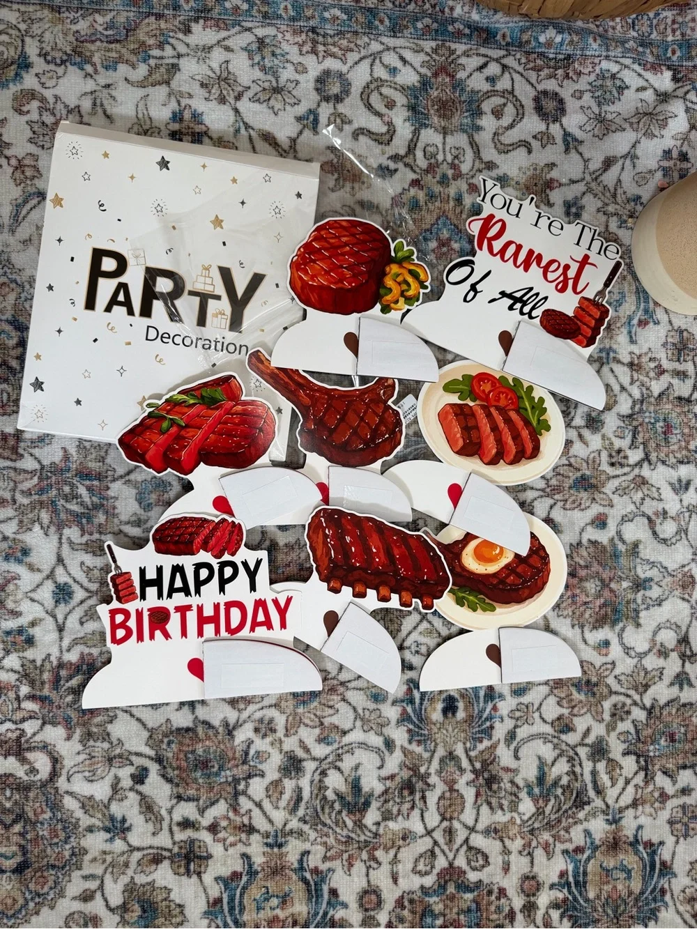 New BBQ Birthday Party Decorations BBQ honeycomb party decorations 8 Piece